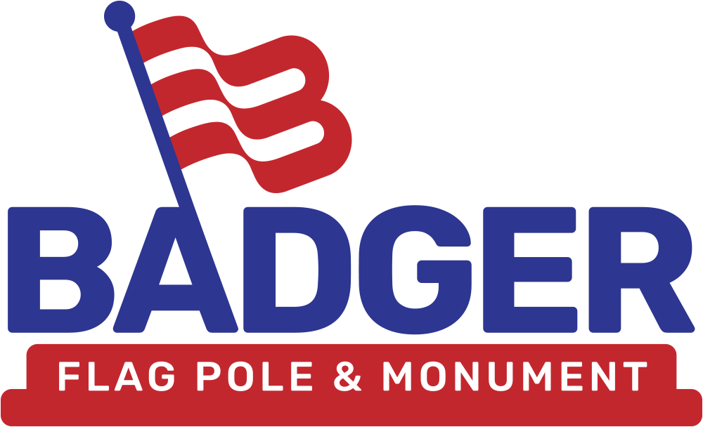 Badger Flag Pole & Monument Logo